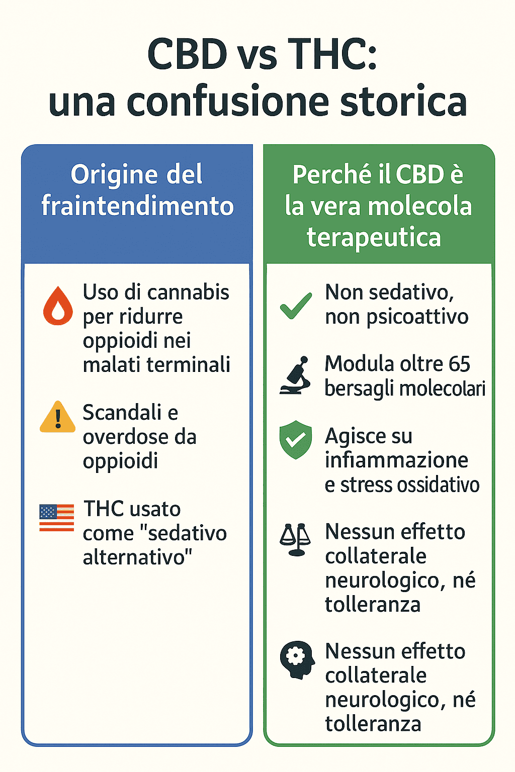 agrilab Cbd vs THC come nasce la confusione una spiegazione storica
