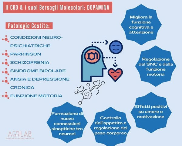 dopamina e cbd bersagli molecolari