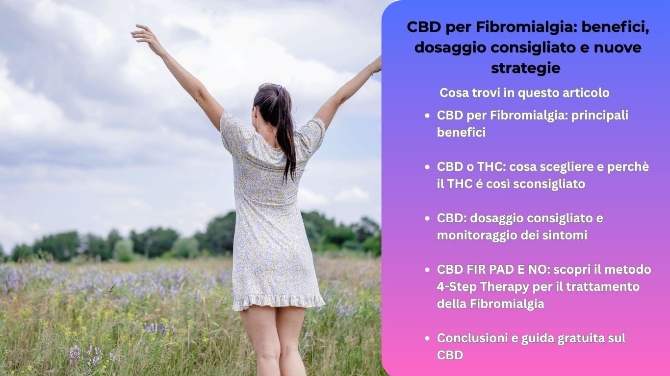CBD e fibromialgia: benefici e dosaggio consigliato