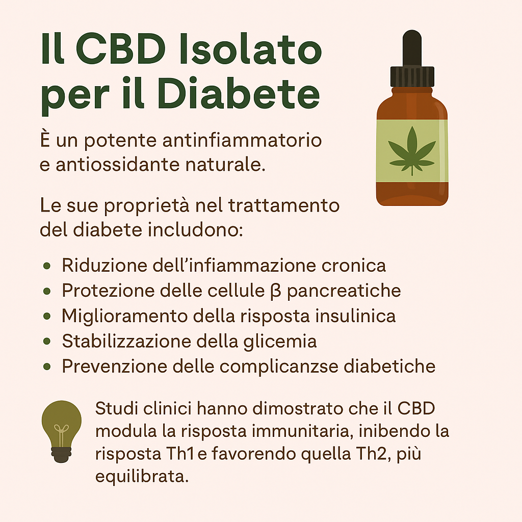 cbd isolato cura diabete agrilab