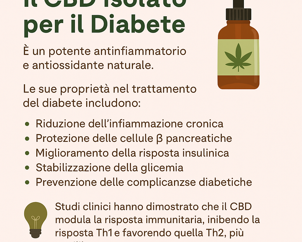 cbd isolato cura diabete agrilab