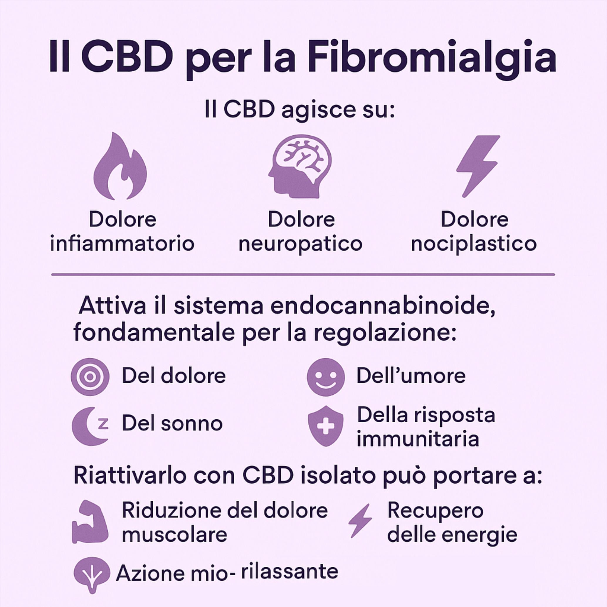 Olio di CBD puro e Fibromialgia: come agisce e i suoi benefici