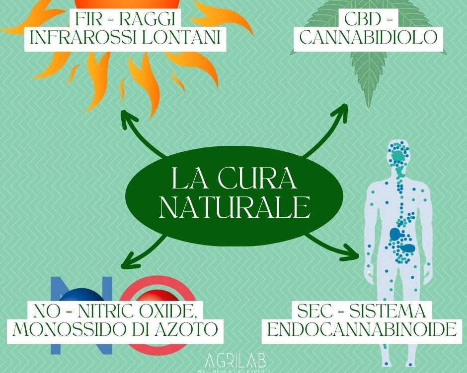 metodo 4 step therapy di agrilab cbd raggi infrarossi e monossido di azoto  