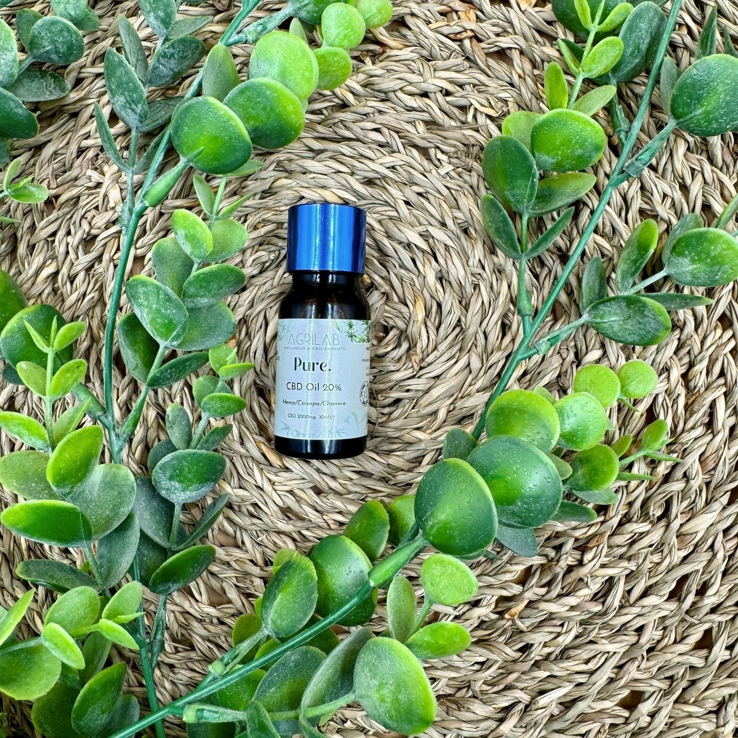 boccetta da 30 ml di cristalli puri CBD olio vettore di canapa su paglia e pianta grassa   agrilab-shop.myshopify.com product_type AGRILAB SHOP