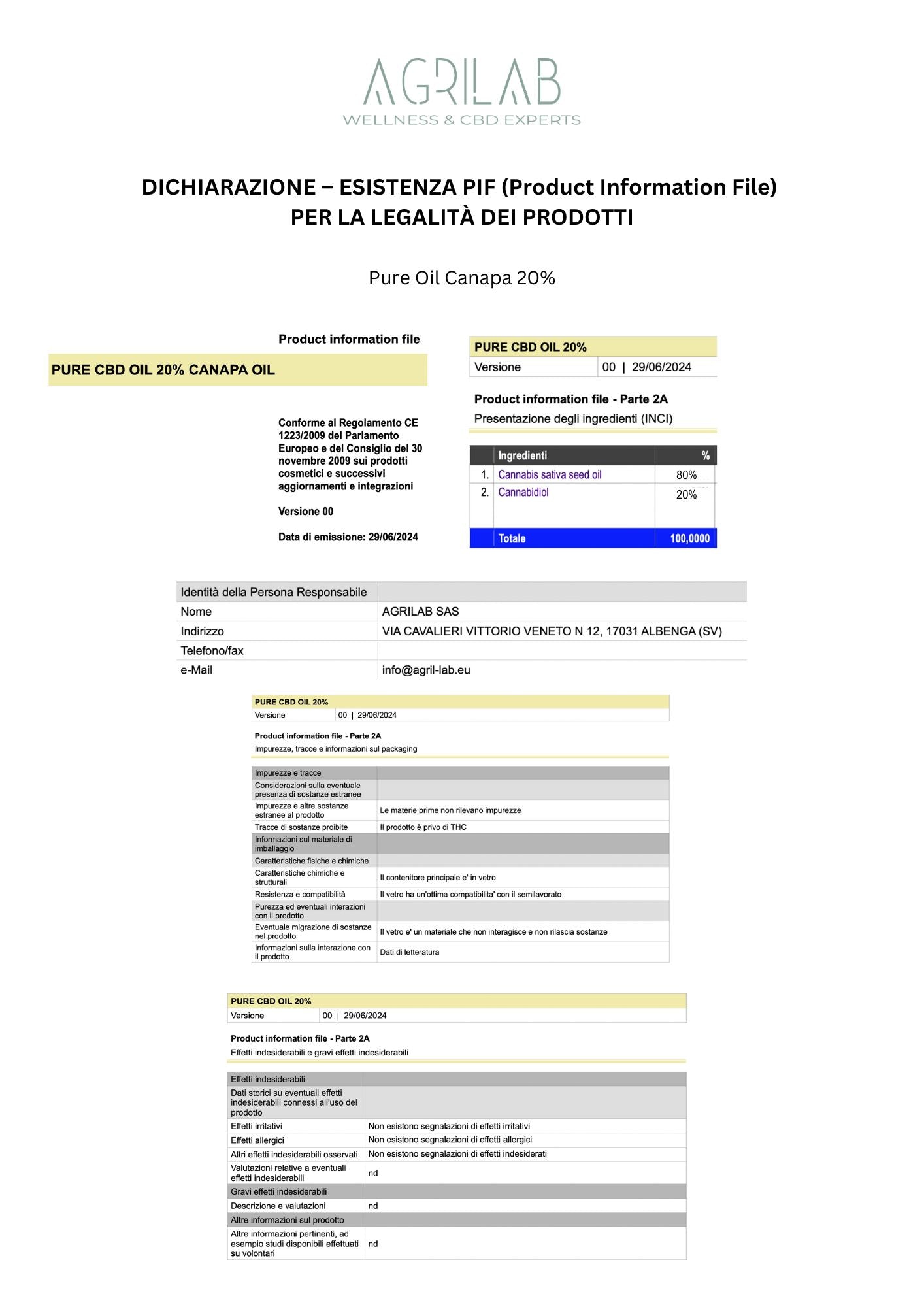 Pure CBD Oil - Canapa