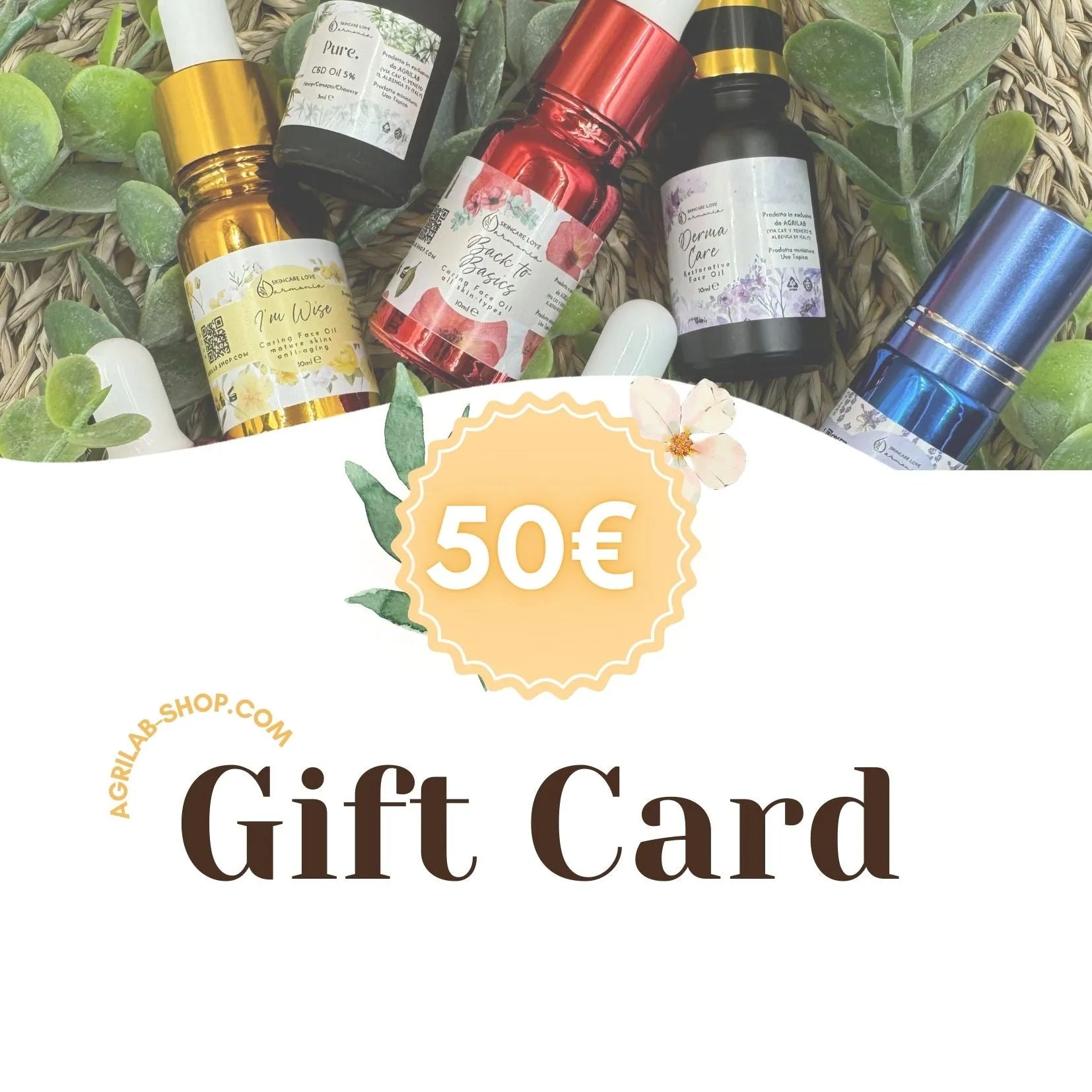 carta regalo elettronica agrilab 50 euro  agrilab-shop.myshopify.com gift card AGRILAB Shop