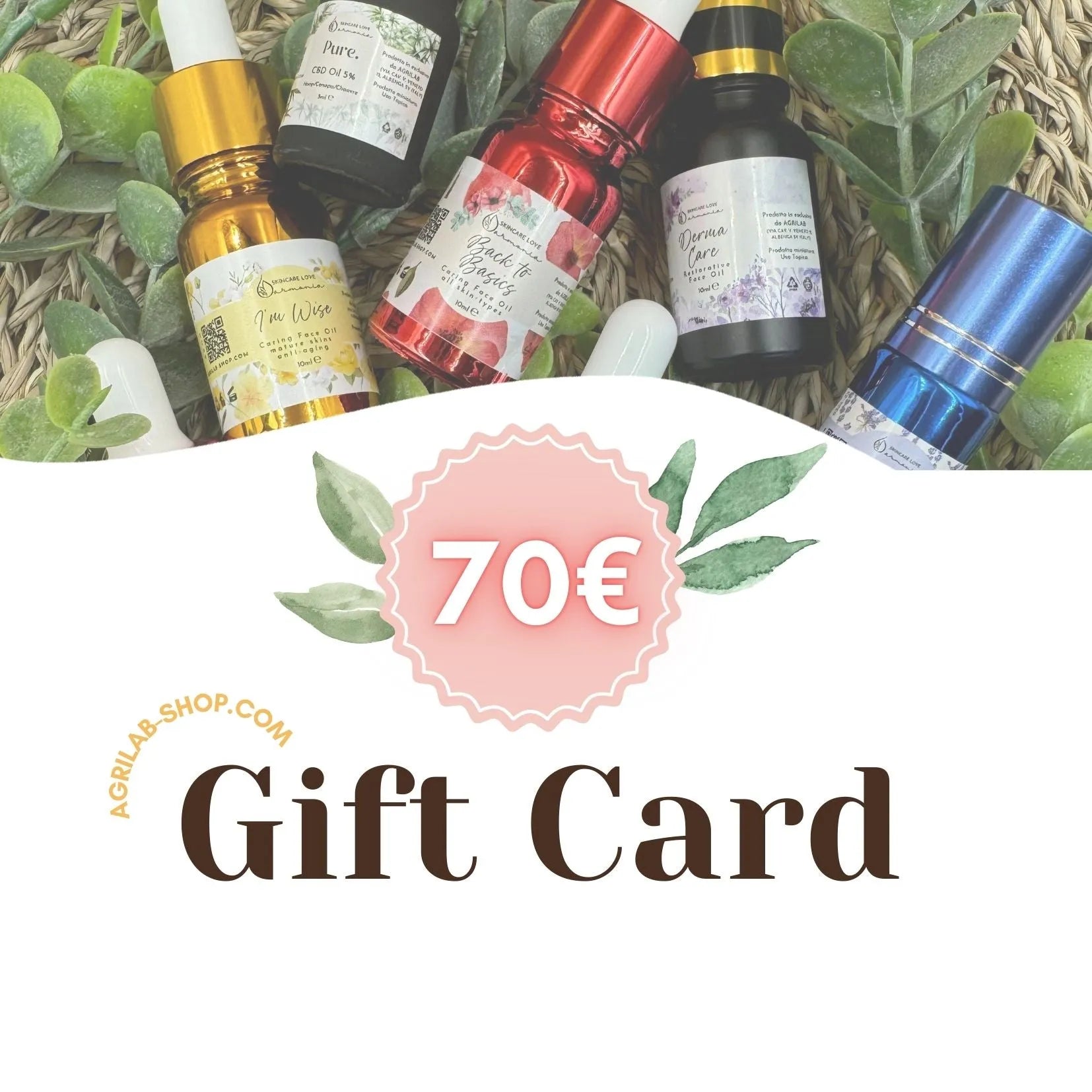 carta regalo elettronica agrilab 70 euro  agrilab-shop.myshopify.com gift card AGRILAB Shop