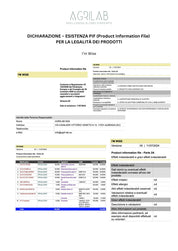 certificato production information file PIF olio di cbd isolato i'm wise Agrilab