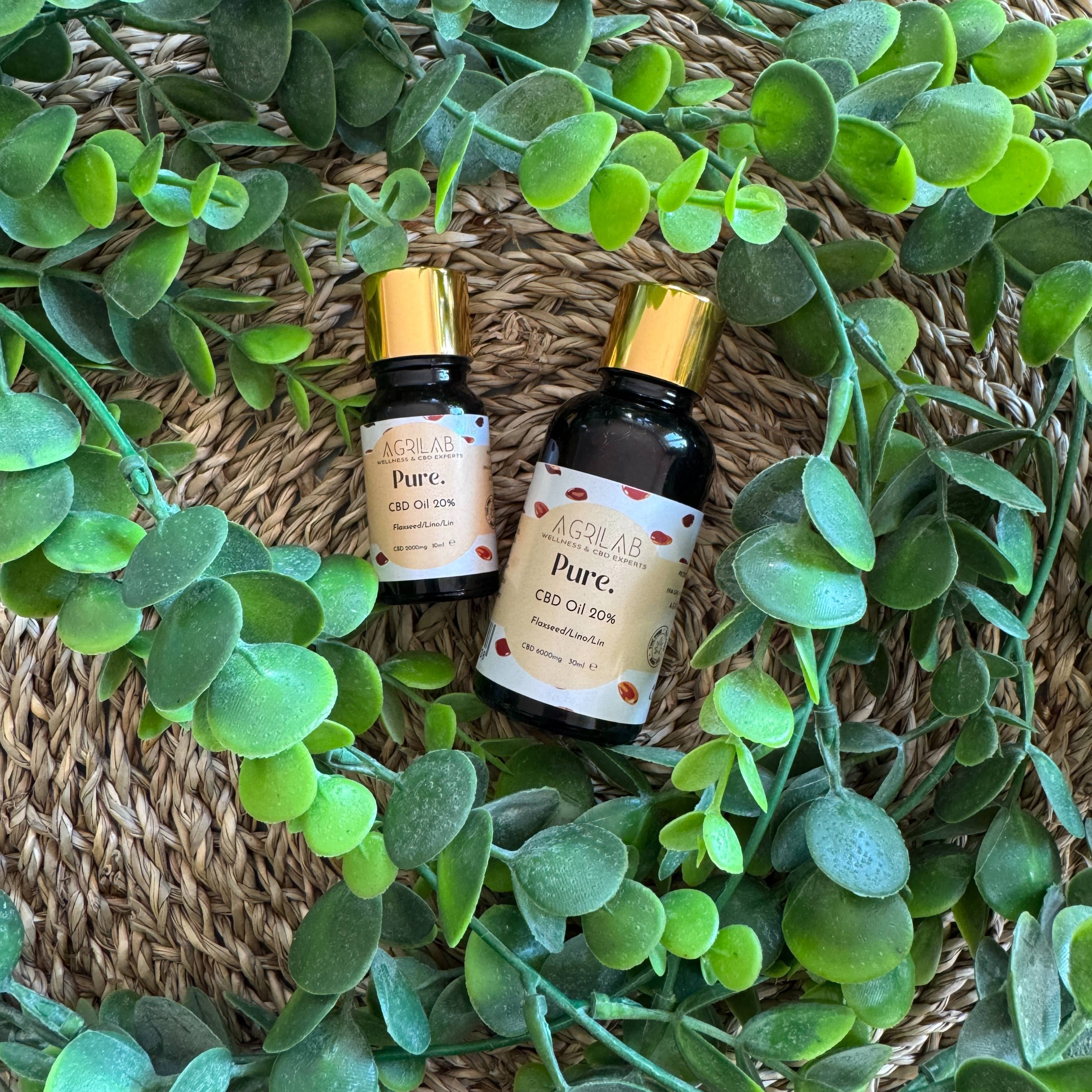 olio di cbd puro base olio di lino agrilab