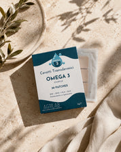 Confezione cerotti Omega 3 AgriLab , integratore transdermico antiossidante e rigenerante
