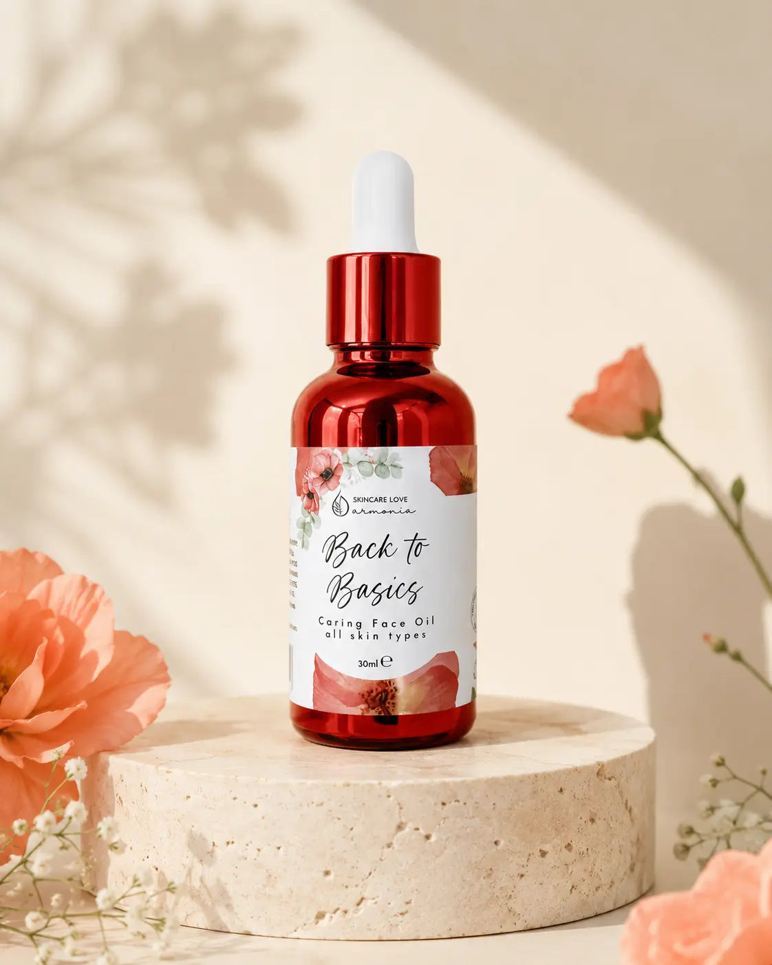 Back to Basics Armonia AgriLab, olio viso al CBD isolato per macchie e cicatrici