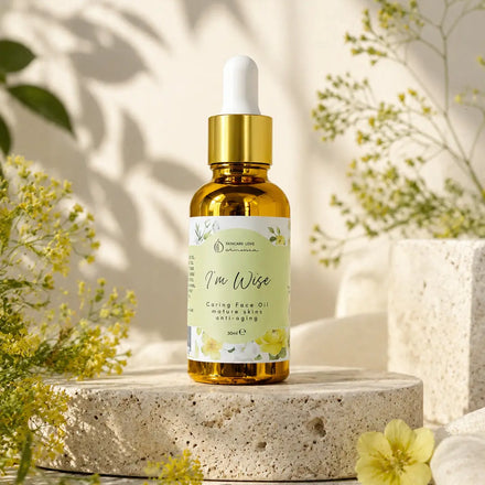 I'm Wise AgriLab, olio viso al CBD isolato antirughe per pelli mature