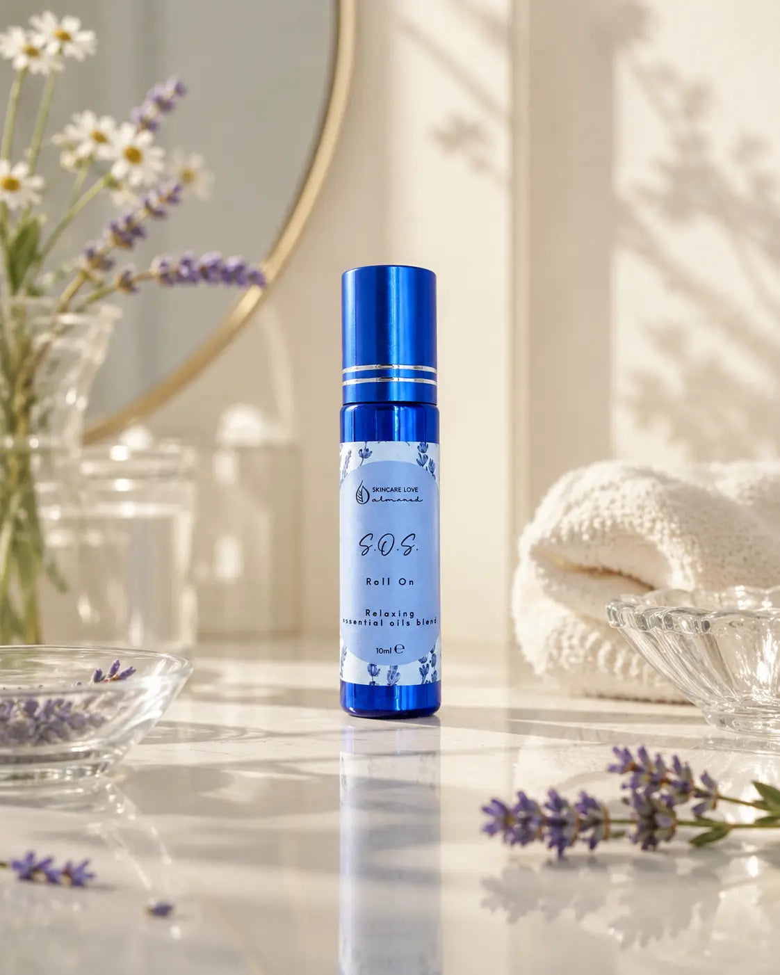 Olio di CBD Isolato Roll-On S.O.S. AgriLab, lavanda e camomilla